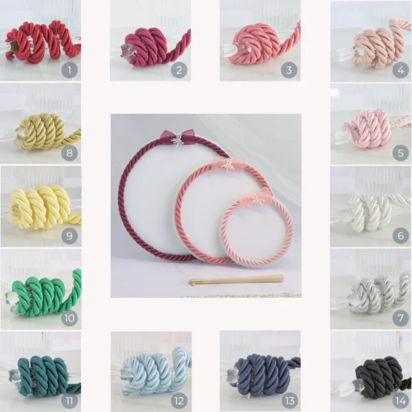 Collage of Starlight embroidery beading plates in various colors, designed for Lunéville and tambour haute couture embroidery.