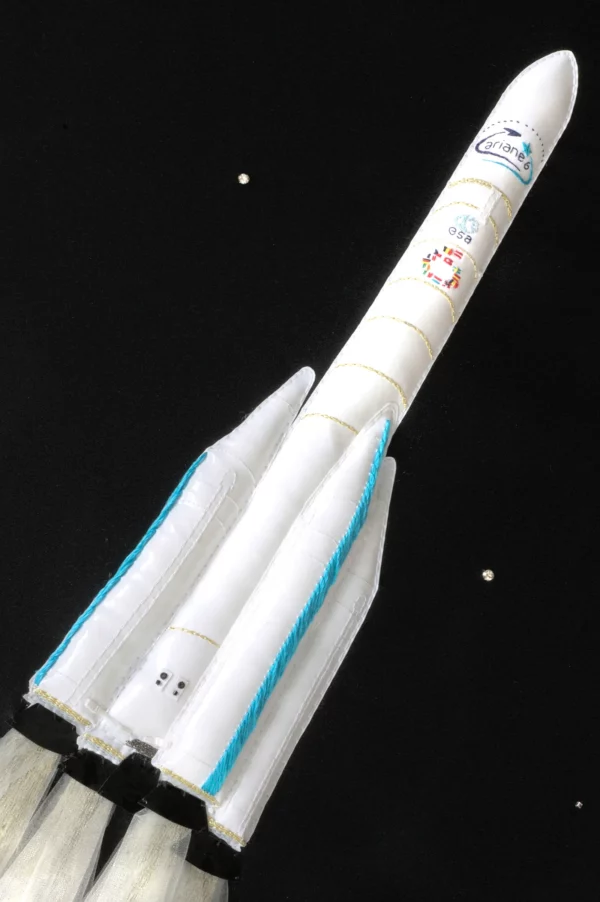 Tableau brodé 3D Ariane 6