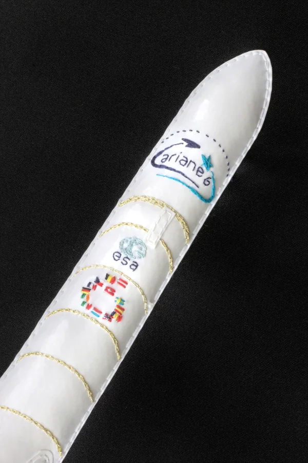 Tableau brodé 3D Ariane 6