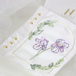 Lunéville tambour embroidery pattern IRIS